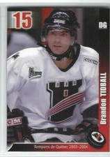 2003-04 Quebec Remparts (QMJHL) Brandon Tidball