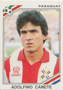 158 ADOLFINO CANETE # PARAGUAY STICKER PANINI WORLD CUP MEXICO 86 - Foto 1 di 1
