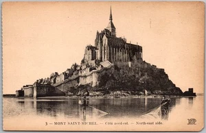 Postal Mont Saint Michel vista noreste Mont Saint-michel, Francia 1900s - Imagen 1 de 2