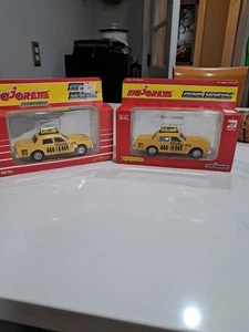 Menge 2 Vintage Majorette Super Movers ~ ~ Yellow Cab ~ #3009 ~ Frankreich/Neu VERSIEGELTE VERPACKUNG! - Bild 1 von 12