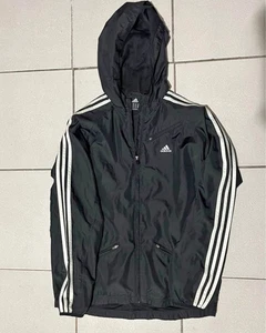Vintage 2000s adidas hoodie windbreaker jacket blue Size XL - Picture 1 of 2