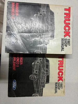 1987 Ford Ranger & BRONCO II Camion Servizio Negozio Riparazione Manuale W - Immagine 1 di 4