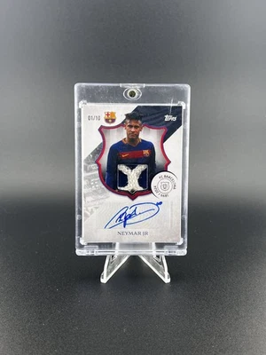 2024-25 Topps Chrome Barcelona Net Relic Auto Neymar /10 - Bild 1 von 2