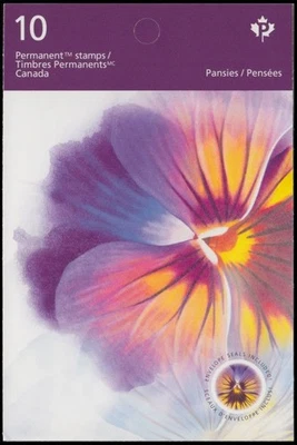 Canada Stamps Booklet of 10, Pansies, #2813a, BK614 MNH - Image 1 of 2