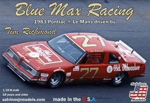 1/24 Blue Max Racing 1983 Pontiac LeMans driven by Tim Richmond Plastic Model - Picture 1 of 1