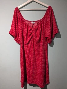 SIMPLY BE Pink & Orange Zig Zag Print Summer Dress, Size 28 - Picture 1 of 5