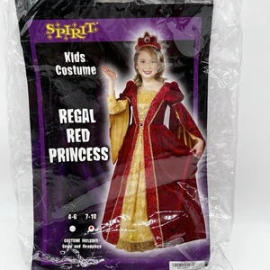 Spirit Halloween Regal Red Princess Costume Girl’s Size Medium 7-10 - Picture 1 of 4