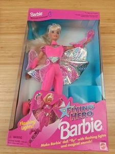 Vintage" FLYING HERO" BARBIE Doll Flashing Lights & Sounds #14030 Mattel, NEW!⚡⚡ - Picture 1 of 3