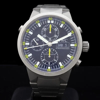 Iwc Gst Chronograph Rattrappante titanio 43 mm  ref 3715 automatic serviced - Bild 1 von 4