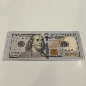 *Circulated Series 2009 $100 Dollar Federal Reserve STAR* Note JL02724699* - Picture 1 of 4