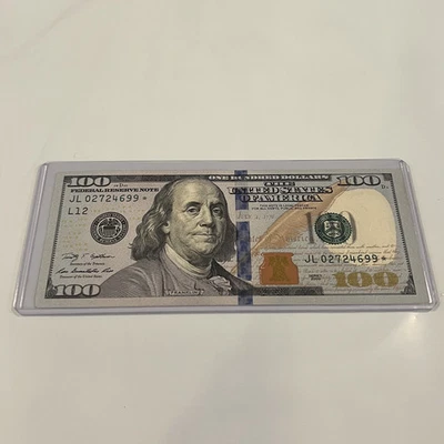 *Circulated Series 2009 $100 Dollar Federal Reserve STAR* Note JL02724699* - Image 1 of 4