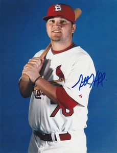 JARRETT HOFFPAUIR   ST. LOUIS CARDINALS  ACTION SIGNED 8x10 - Picture 1 of 1