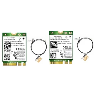2PCS 8260 8260NGW WiFi Card+Antenna 2.4G/5Ghz 867M Bluetooth 4.2 NGFF M.27275 - Afbeelding 1 van 8