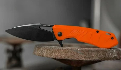 REALSTEEL Real Steel RSK Pelican orange Framelock Messer Taschenmesser D2 Stahl G10 Griff