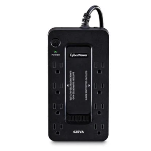 ST425 Standby UPS System, 425VA/260W, 8 Outlets, Compact, Black - Picture 1 of 9