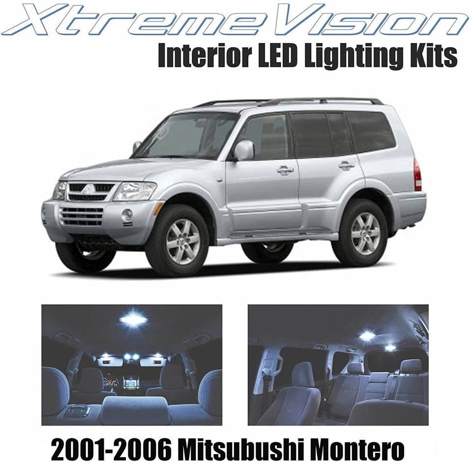 LED interno XtremeVision para Mitsubishi Montero 2001-2006 (10 peças) legal... - Imagem 1 de 4