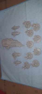 Orc Marauders Nave Nodriza Flota de Batalla Grimdark Future Warfleet, OPR Foto 1 de 4