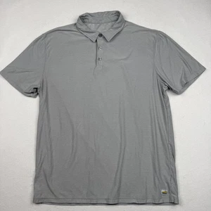 Vuori Polo Shirt Mens Large Gray Performance Tech Stretch Athletic Golf V188 - Picture 1 of 7