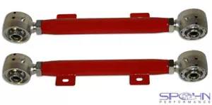 Spohn SP-C10-605 10-15 Camaro Rear Toe Links Pair w/ Del Sphere Pivot Joint RED - Picture 1 of 6