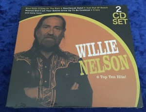 NEW WILLIE NELSON 6 TOP TEN HITS! 2 CD SET ORIGINAL OUTLAW COUNTRY SUPERSTAR - Picture 1 of 2
