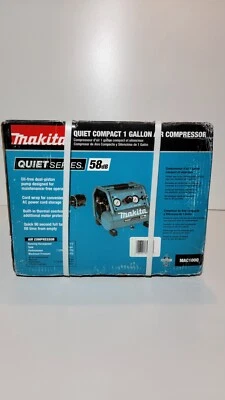 ¡NUEVO! Compresor de aire eléctrico Makita Compact Quiet Series 1 galón 58db Foto 1 de 4