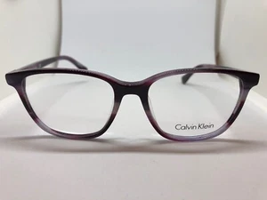 NEW Calvin Klein CK5885 609 Women's Eyeglasses Frames 52-16-140 Striped Wine - Picture 1 of 11