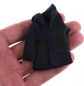 Miniature Dollhouse Clothing Black Coat Brand New 1:12th Scale Miniature Size - Bild 1 von 5