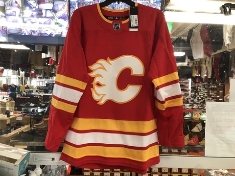 Adidas Calgary Flames Away Game Authentic Aeroready Pro Jersey NHL GJ0618 Cover