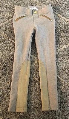 H&M девочки Rider брюки эластичный пояс размер 5-6 лет узкие брюки бежевый коричневый - Изображение 1 из 4