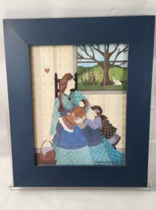 Barbara Bourgeau Richards '94 Waiting for papa Mother Print 2072 Signed Numbered - Picture 1 of 9