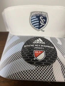 Kansas City Sport Times MLS Official  White Visor Adjustable Unisex Adult   C - Picture 1 of 4