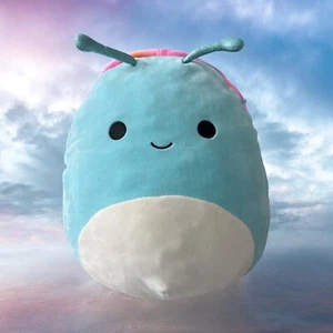 Squishmallow Freya The Blue Snail 14" Rainbow Shell Kellytoy 2020 - Picture 1 of 5