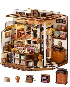 Rolife Kit Maison de Poupée Miniature LED Modèle en Bois Bricolage Adultes Enfants Cadeau - Photo 1/10