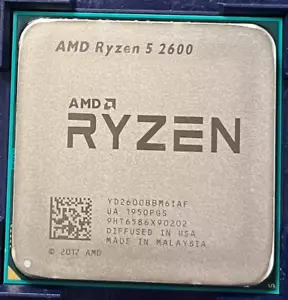 AMD Ryzen 5 2600 CPU Processor R5 2600 3.4GHz Six-Core Twelve-Core 65W - Picture 1 of 2
