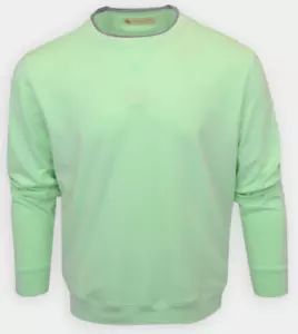 NEW Donald Ross MEDIUM TYR Year Rounder Pullover Crew Neck Sweatshirt Cucumber - Picture 1 of 4
