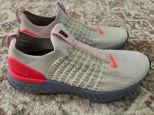 Nike React Phantom Run FK 2 Slip On White Pink FD0879 001 Womens Sz 7 - Picture 1 of 9