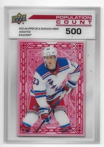 23/24 UPPER DECK EXTENDED POPULATION COUNT 500 Adam Fox #PC66 - Picture 1 of 1