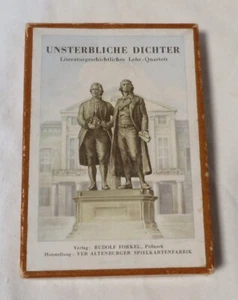 Unsterbliche Dichter - Quartett - Altes Kartenspiel komplett! Altenburger .. (4) - Imagen 1 de 6