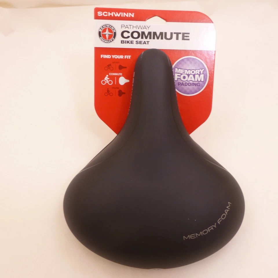 Schwinn Pathway Commute Memory Bicycle Seat Wide Saddle Comfortable Bike SW79851