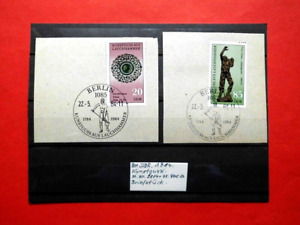 BM. Briefmarken DDR 1984 Briefstücke Kunstguss Mi. Nr. 2874 + 2875 FDC - Stempel