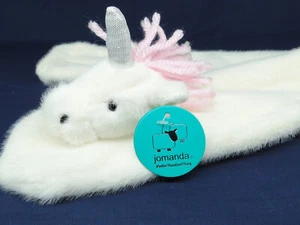 JOMANDA Softer Than A Soft Thing Weiß Einhorn Schal Tröster Schnuller Spielzeug Neu - Bild 1 von 4