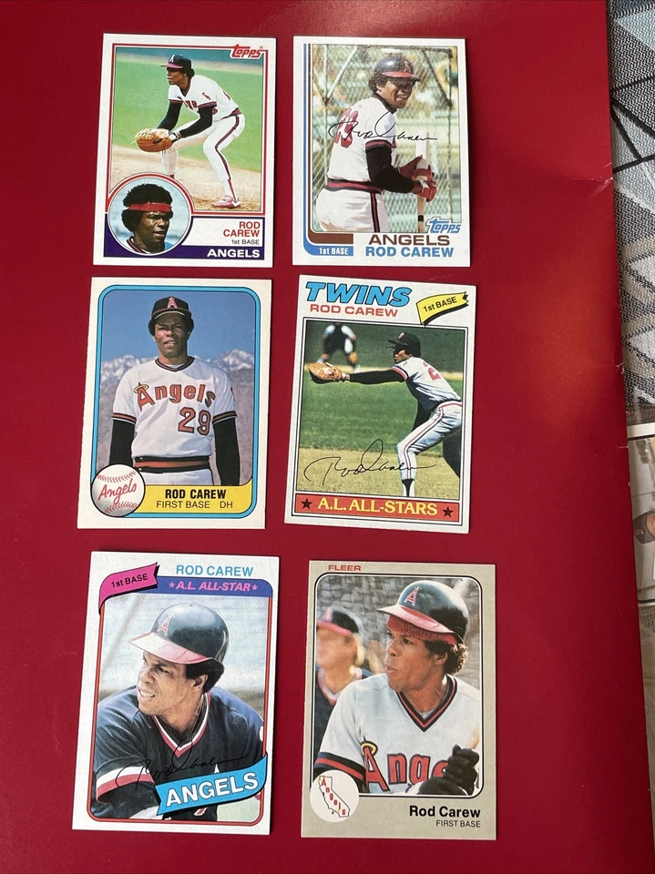 (19) Rod Carew Cards NM NM+ Angels Twins - Image 1 of 2
