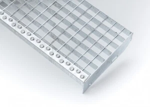 Gitterroststufe 1000/1100/1200x270 mm MW30x30 Treppenstufe verzinkt Metallstufe - Bild 1 von 4