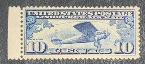 Travelstamps: 1927 US Stamps Scott #C10, Lindbergh Tribute Issue, mint, OG - Picture 1 of 5
