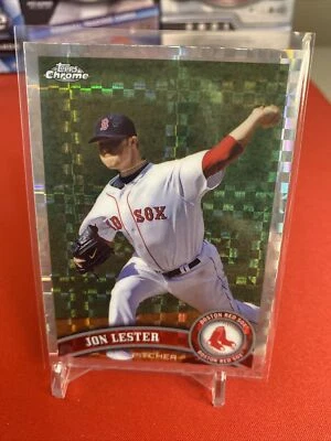 2011 Topps Chrome Jon Lester X-Fractor #55 - Image 1 of 2