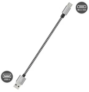 Short Micro USB to USB Fast Charger Cable Cords, High Speed Data and Charging - Picture 1 of 4