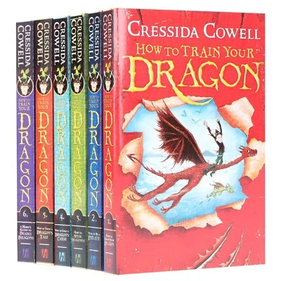 How To Train Your Dragon 6 Books 1 to 6 by ‎Cressida Cowell - Ages 9-14 - PB - Image 1 of 4