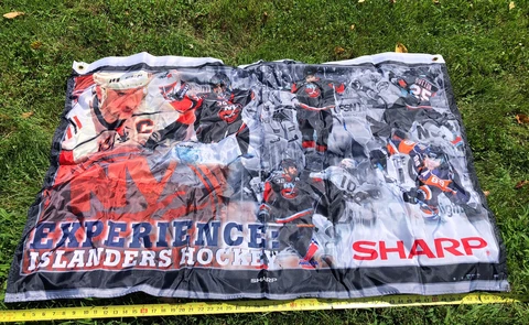 (5x3) 2012 NEW YORK NY ISLANDERS "SHARP SHOOTERS" BANNER FLAG Used! Cover
