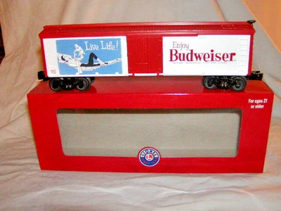 Lionel 2028230 Enjoy Budweiser Woodside Reefer O27 MIB New King of Beers Sealed - Image 1 of 4