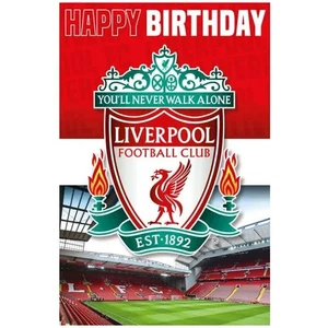 Liverpool  FC 3D Lenticular Birthday Card Official Merchandise - NEW UK - Picture 1 of 1